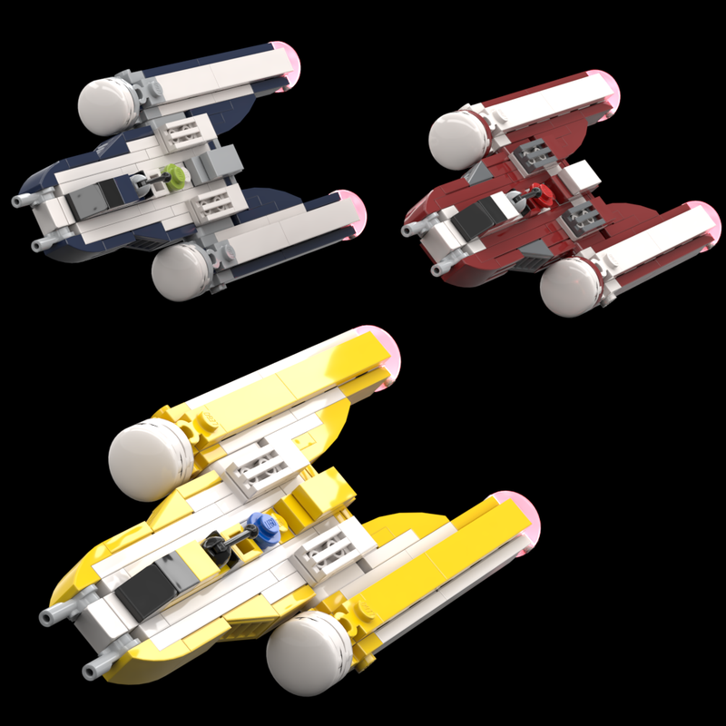 Lego Republic BTL-B Y_Wing Trio - 1 : 144 Scale - Mini