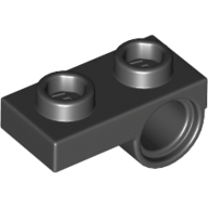 Lego Plate Special 1 x 2 with Pin Hole Underneath / Black