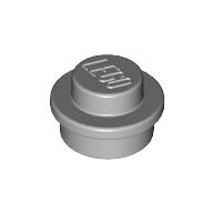 Lego Plate Round 1 x 1 with Solid Stud / Light Bluish Gray