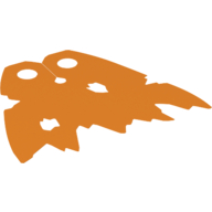 Lego Neckwear Cape, Tattered with Holes / Orange
