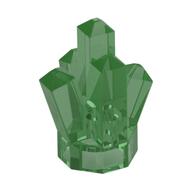 Lego Rock 1 x 1 Crystal 5 Point / Trans-Green