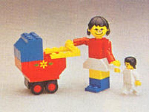 Lego Mother with Baby Carriage
