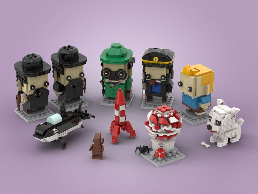 Lego Tintin heroes + decor