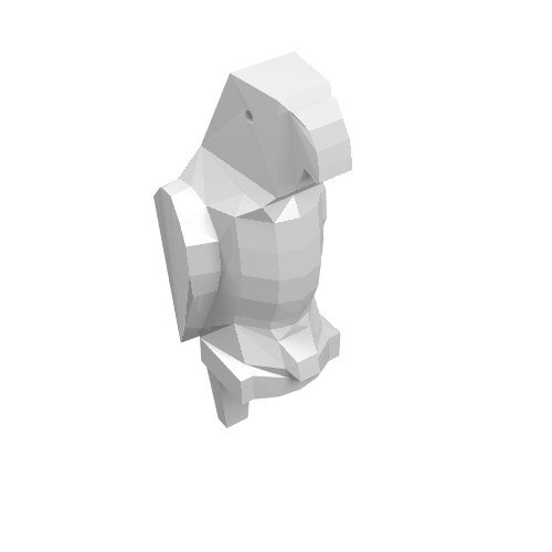Lego Animal, Bird, Parrot [Plain] / White