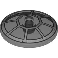 Lego Dish 4 x 4 Inverted with Silver Cockpit Print