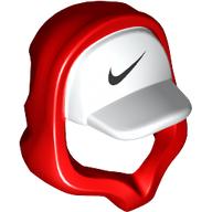 Lego Hood over Cap White with Nike Logo print
