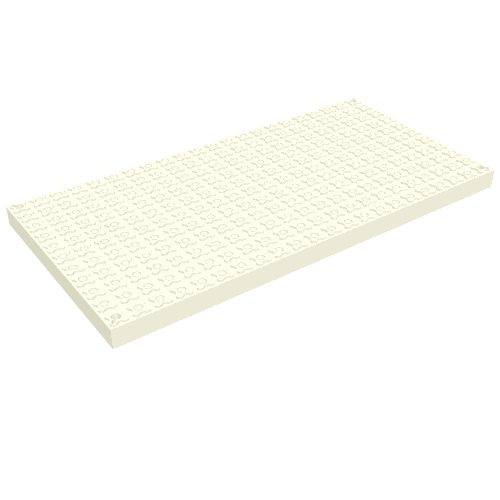 Lego Scala, Baseplate 44 x 22 with 4 holes / White