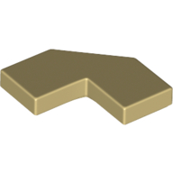Lego Tile Special 2 x 2 Corner with Cut Corner - Facet / Tan