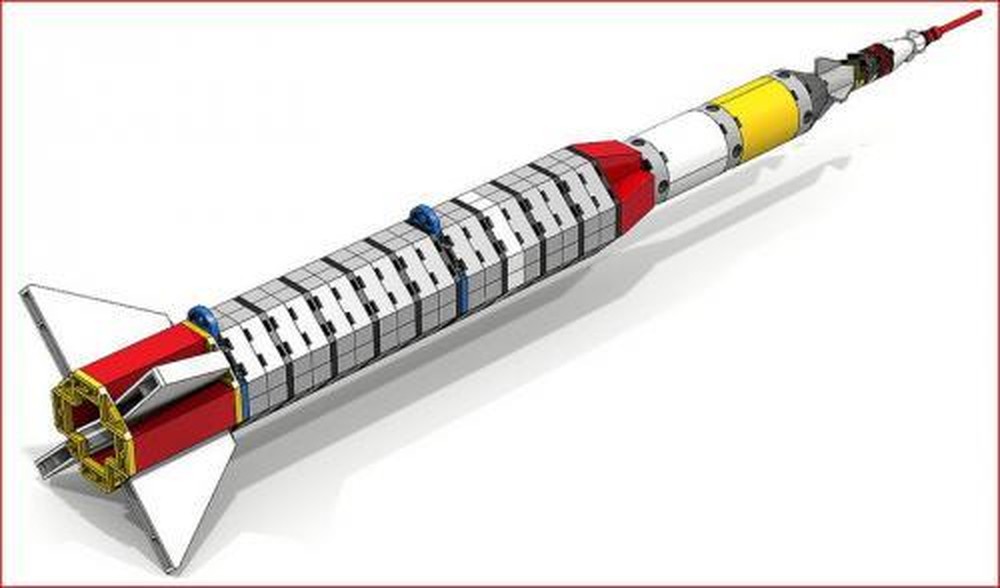 Lego Real Flying Lego Rocket Uses Real Rocket Motors