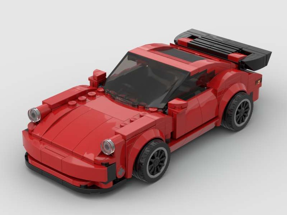 Lego Speed champions style Porsche 911 3.2 Carrera 8 Studs wide