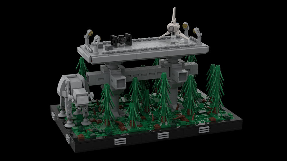 Lego Empire landing platform on Endor Diorama