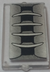 Lego Glass for Window 1 x 2 x 3 with Vent Intake Pattern (Sticker) - Set 70721