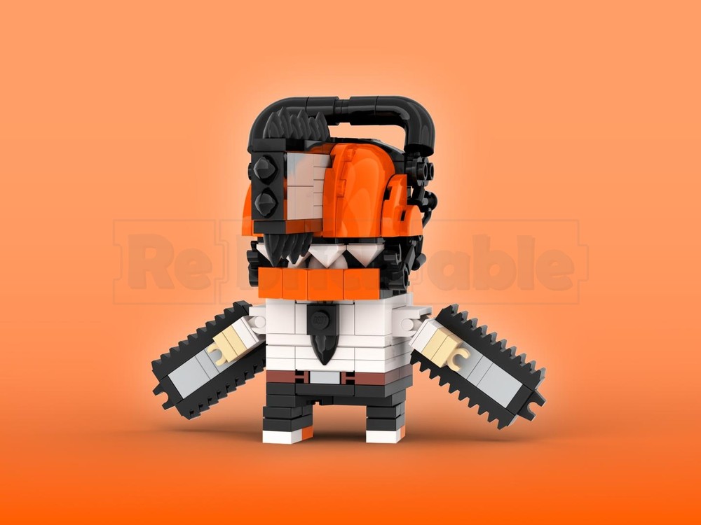 Lego Chainsaw Man Brickheadz LEGO MOC - Chainsaw Man