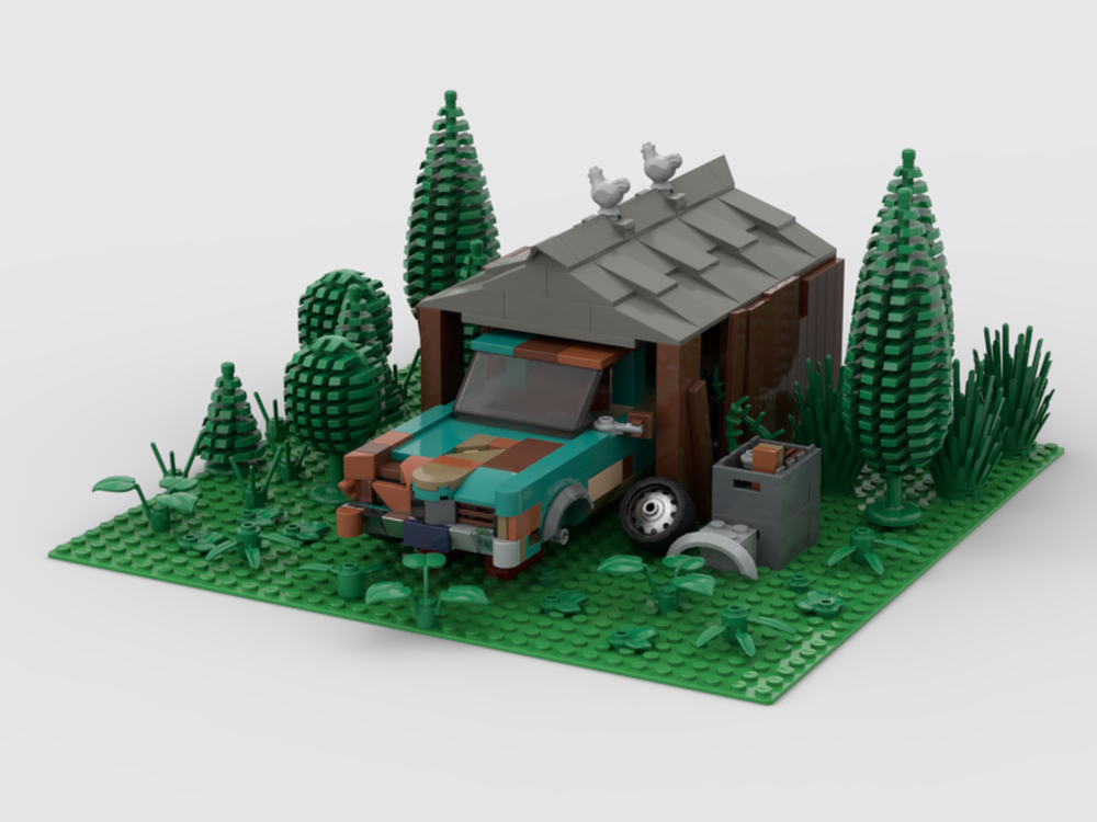 Lego 1970 ford LTD country squire barn find