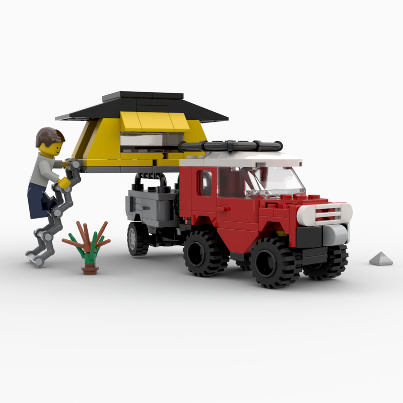 Lego 4x4 and Overland Trailer