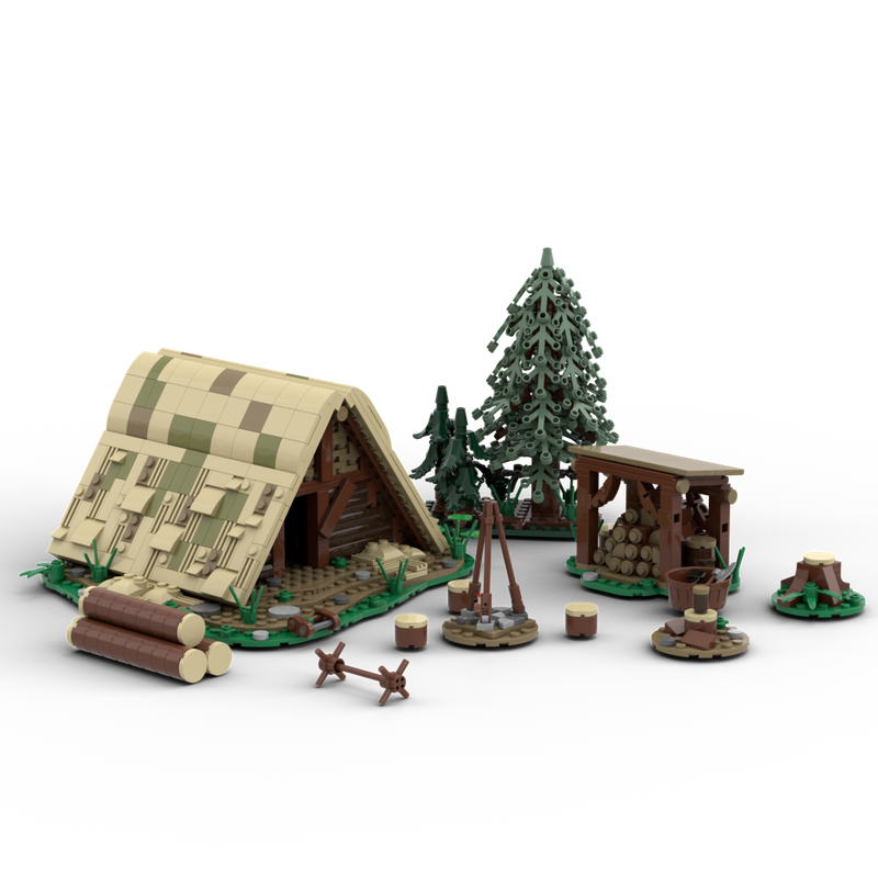 Lego Medieval Woodcutter Lodge