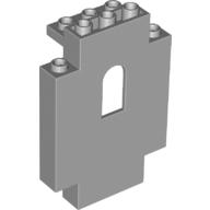 Lego Panel 2 x 5 x 6 Wall with Arched Window / Light Bluish Gray