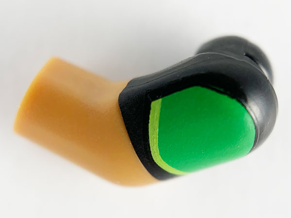 Lego Arm, Left with Black and Bright Green Short Sleeve Pattern