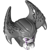 Lego Large Figure Head Steppenwolf / Dark Bluish Gray