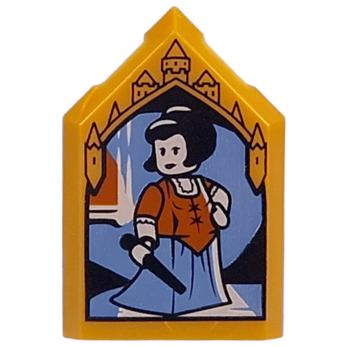 Lego Tile Special 2 x 3 Pentagonal with Maud Montague Portrait Print