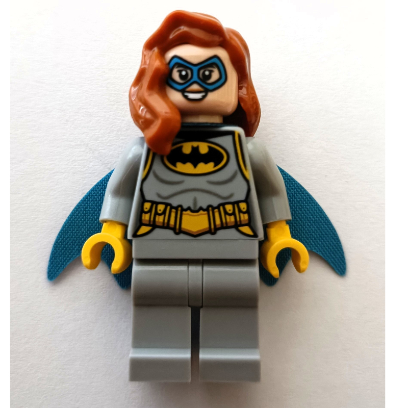 Lego Batgirl, Light Bluish Gray Suit, Blue Eyemask