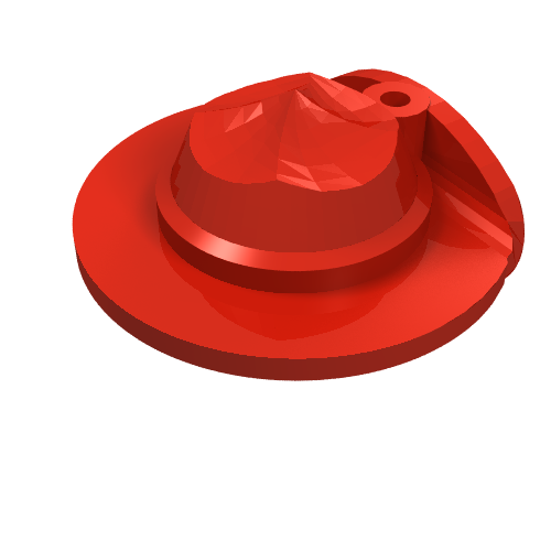 Lego Hat Wide Brim Flat / Red