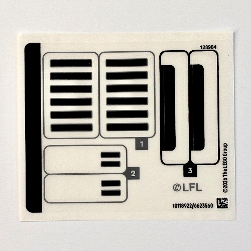 Lego Sticker Sheet for Set 75458-1
