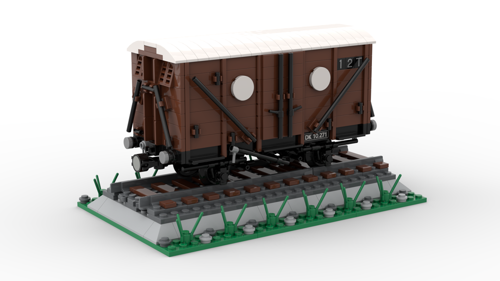 Lego (Brown) GWR 12T 4w Ventilated Van (8w)