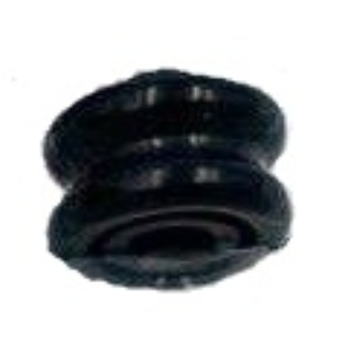 Lego Pen Bead, Round Curved, Hourglass / Chrome Red