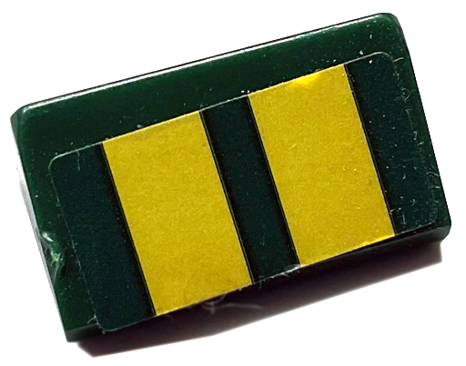 Lego Slope 30 1 x 2 x 2/3 with 2 Gold Stripes on Dark Green Background Pattern (Sticker) - Set 75884