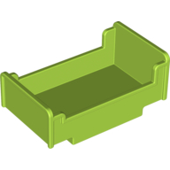 Lego Duplo Bed 3 x 5 x 1 2/3 / Lime