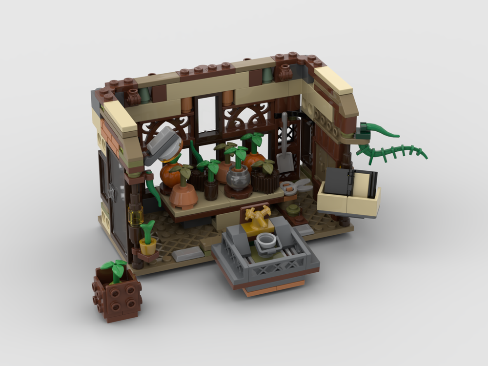 Lego Modular Herbology Greenhouse