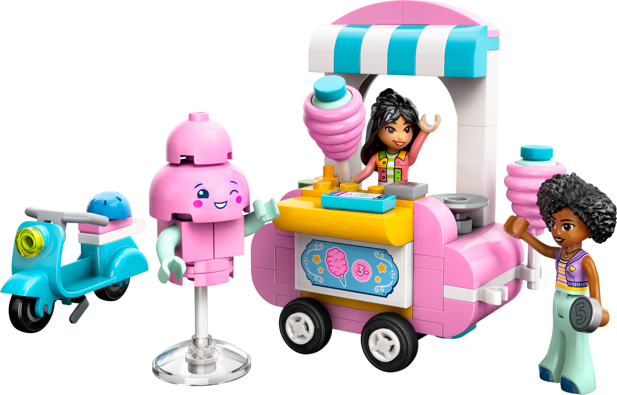 Lego Cotton Candy Stand and Scooter