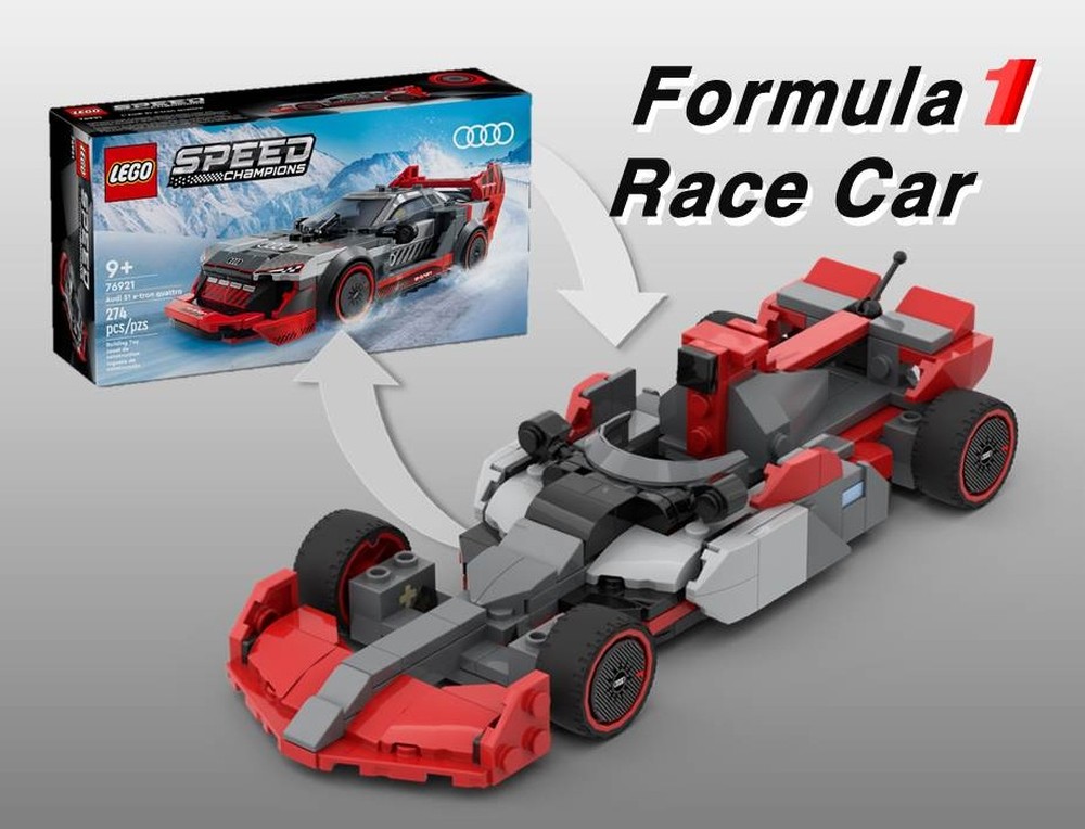 Lego Audi F1 Race Car (76921 Alternative Builds)