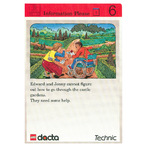 Lego Activity Card, Set 9603, Invention 6 - Information Please