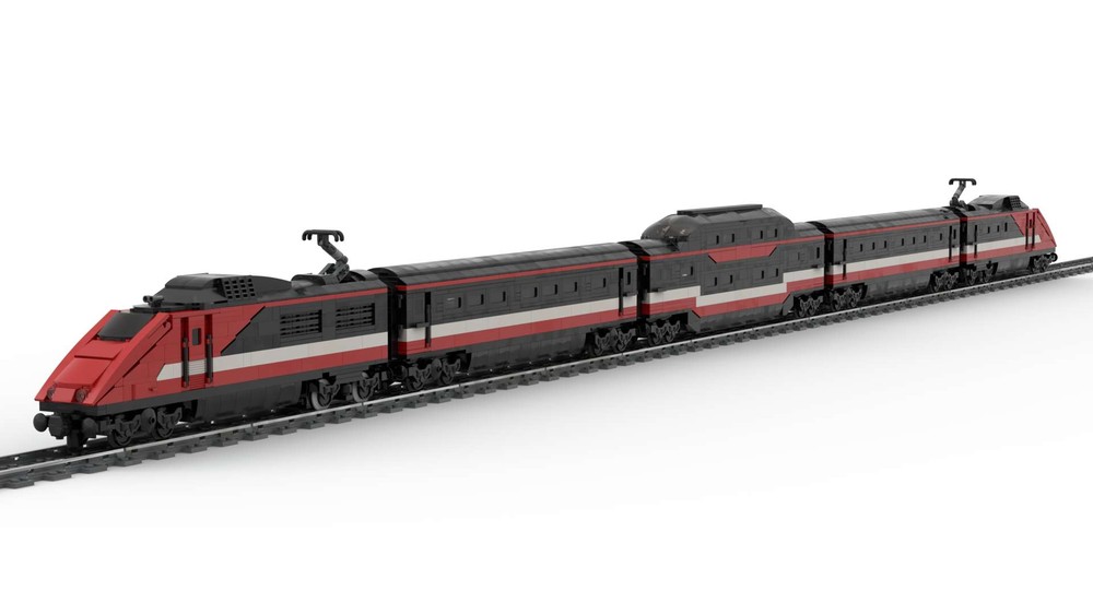 Lego High-Speed City Express Passenger Train (7745 MOC)