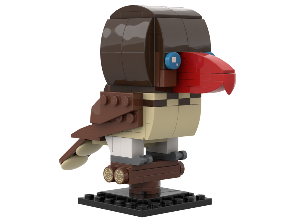 Lego Red Billed Dwarf Hornbill: Birdheadz