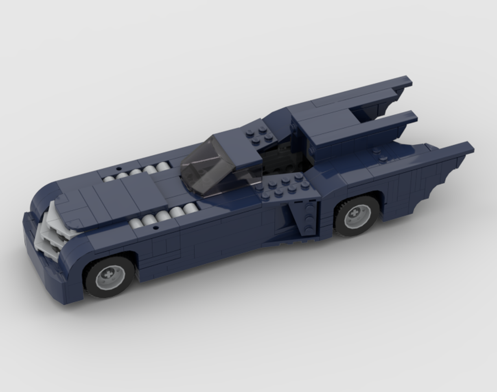 Lego 76274 BTAS batmobile sliding canopy mod