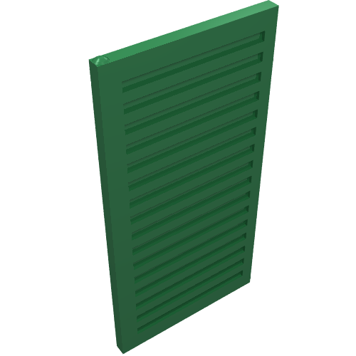 Lego Window 1 x 3 x 5 Shutter / Green