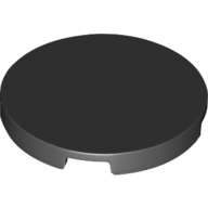 Lego Tile Round 3 x 3 / Black