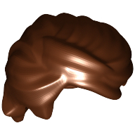 Lego Hair Swept Back, Tousled / Reddish Brown