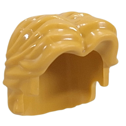 Lego Hair Short Wavy with Center Part / Ochre Yellow