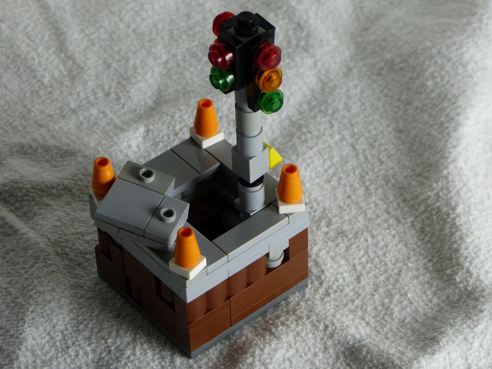 Lego Ampel in Wartungsarbeiten