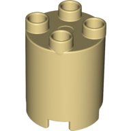 Lego Duplo Brick Round 2 x 2 x 2 / Tan