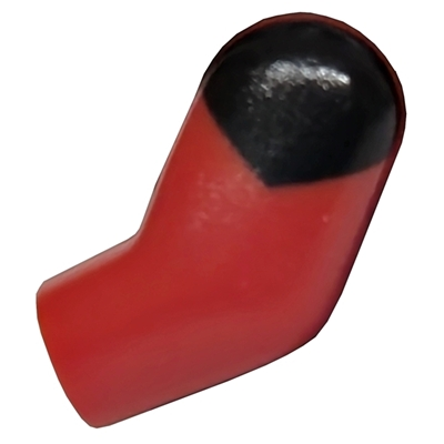 Lego Arm, Left with Black Shoulder Pattern / Red