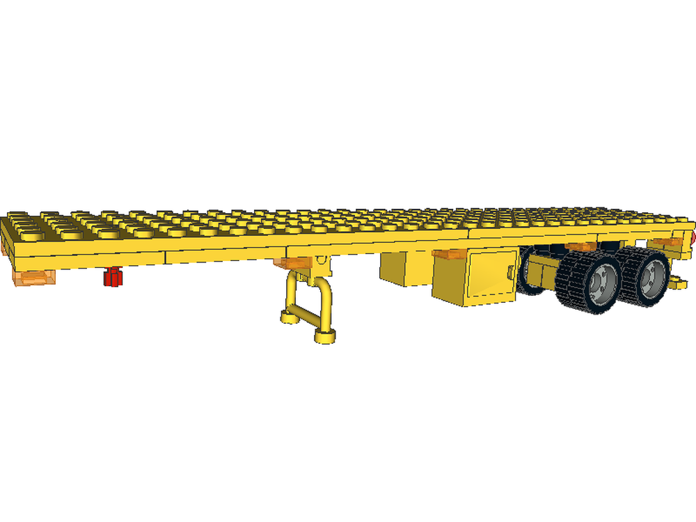 Lego 2-axle Flatbed Trailer