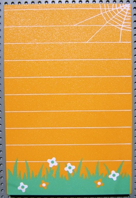 Lego Scala, Building, Wall, Vertical Grooved 18 x 2 x 22 2/3, Green Stripe with Spiderweb, Grass, Flowers Print