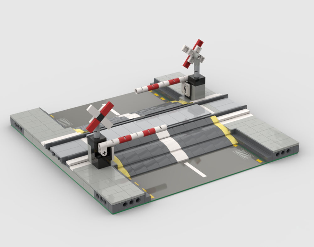Lego MILS Plate Railroad Crossing