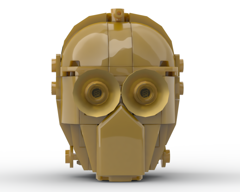 Lego 75398 C-3PO head modification