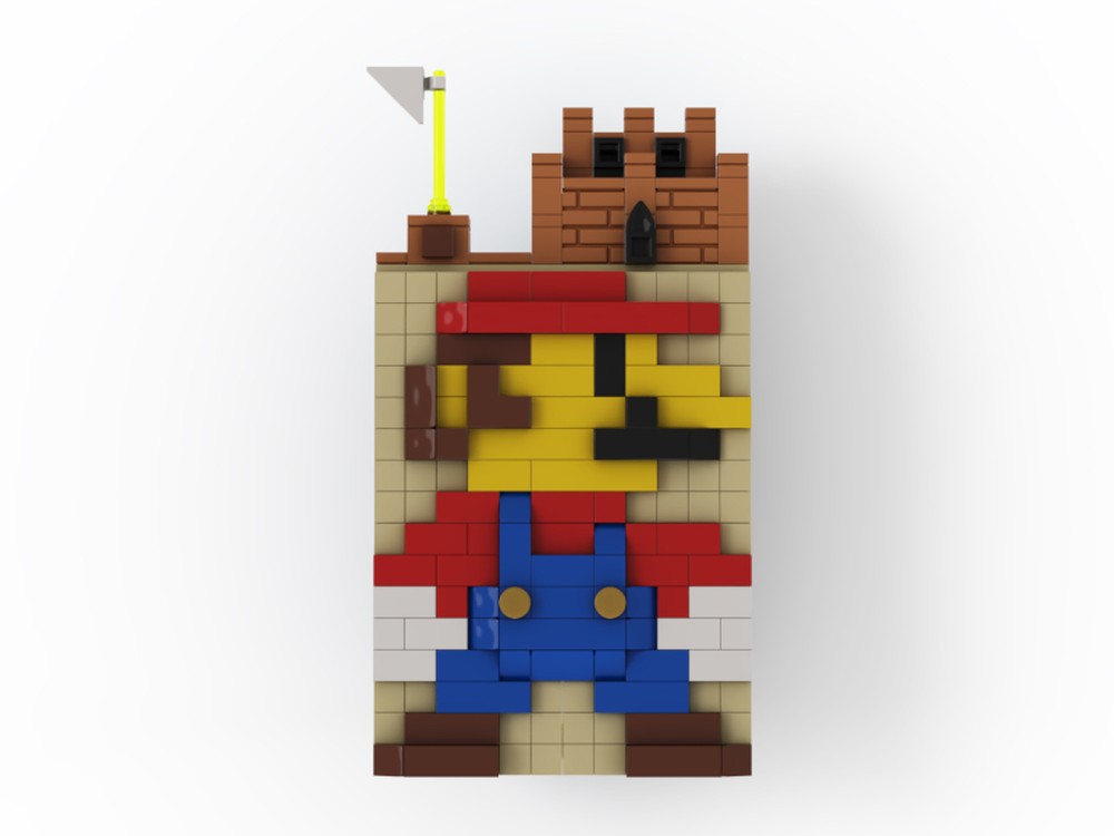 Lego Mario on a Photo Frame(vertical, standing)